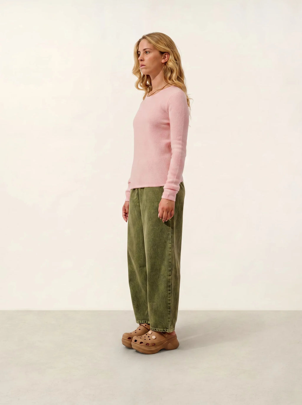 IVY pullover rundhalsausschnitt 4-fädig ballettrosa