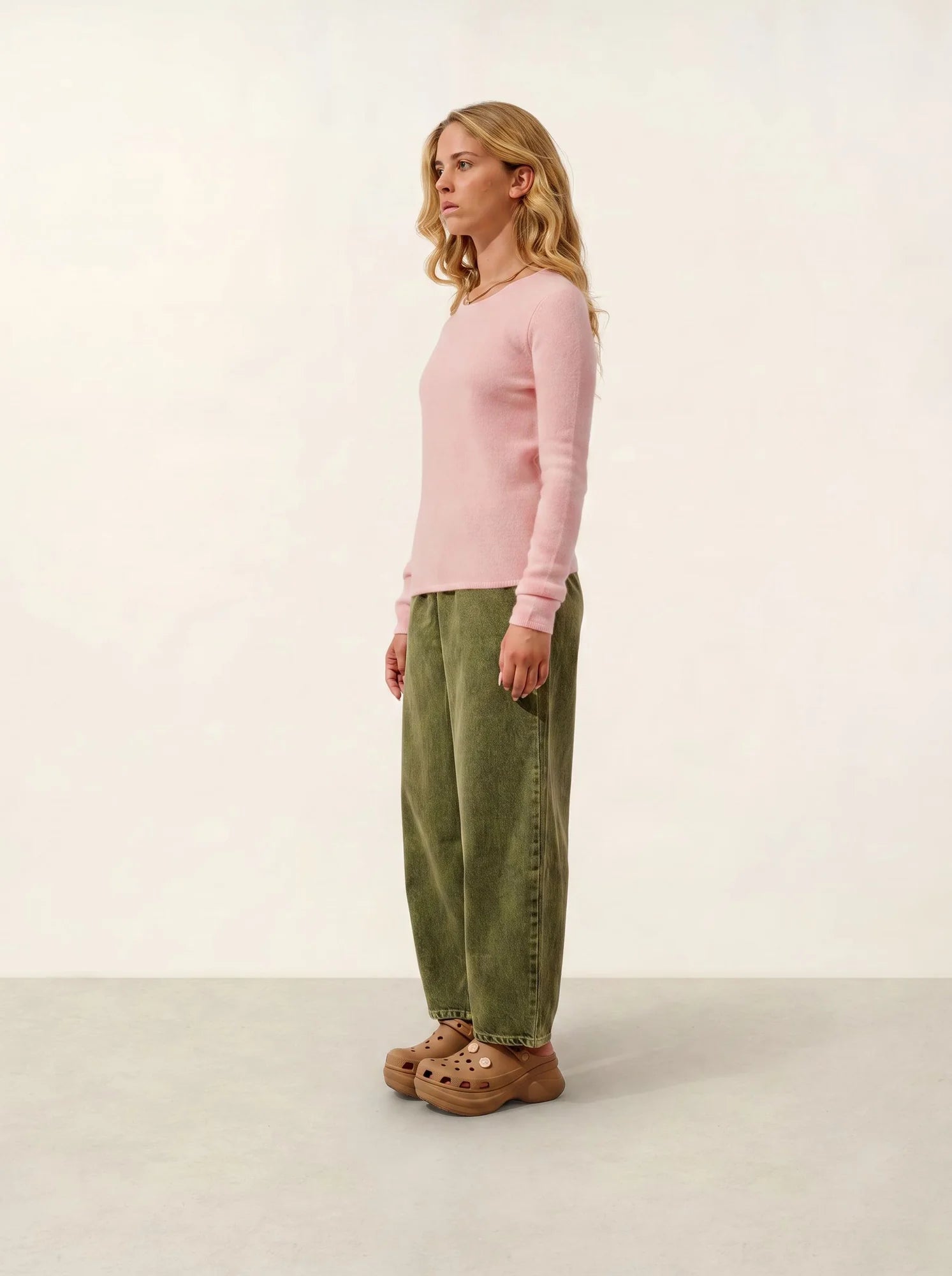 IVY pullover rundhalsausschnitt 4-fädig ballettrosa