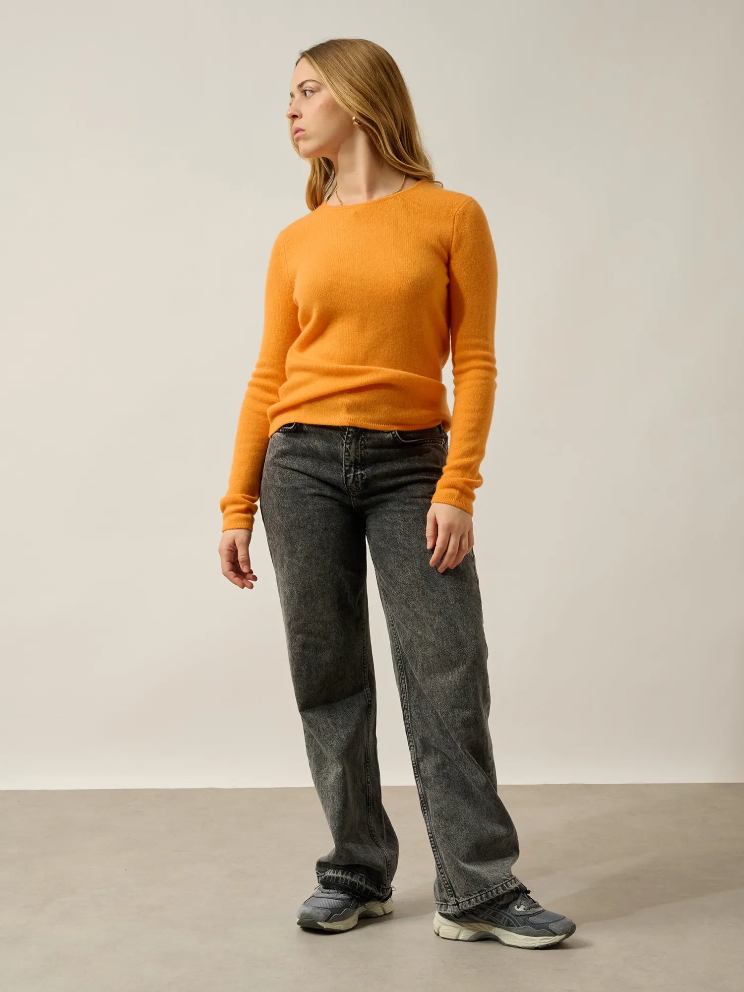 IVY pullover rundhalsausschnitt 4-fädig mangue