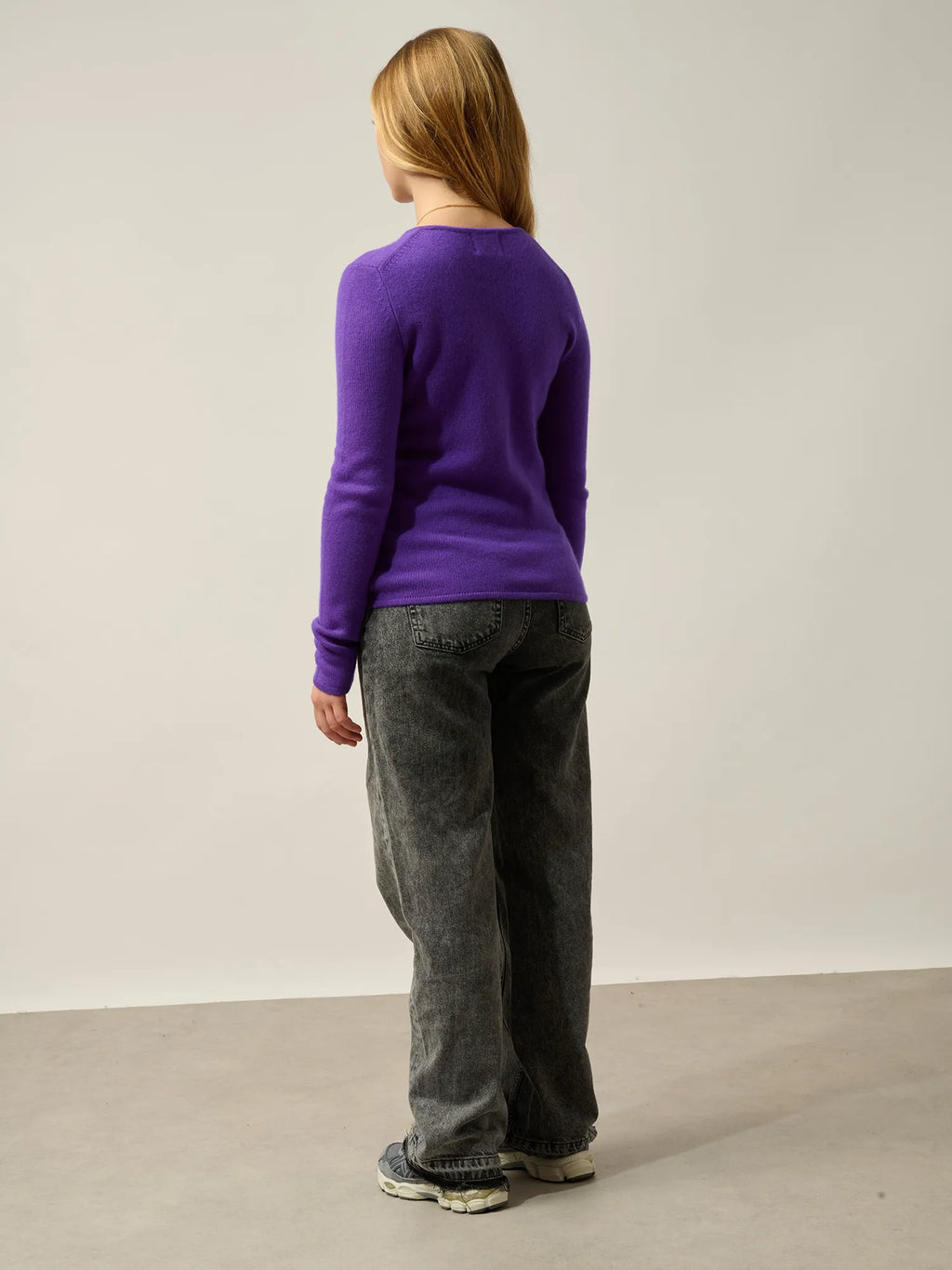 IVY sweater crew neck 4 ply ultra violet