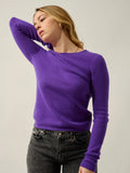 IVY sweater crew neck 4 ply ultra violet