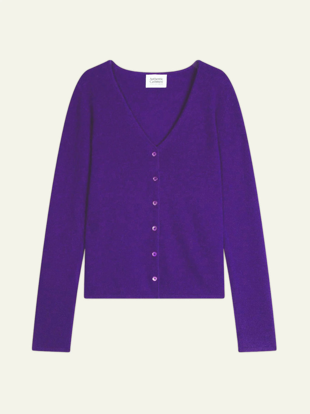 CHALAIS Strickjacke V-Ausschnitt Ultraviolett