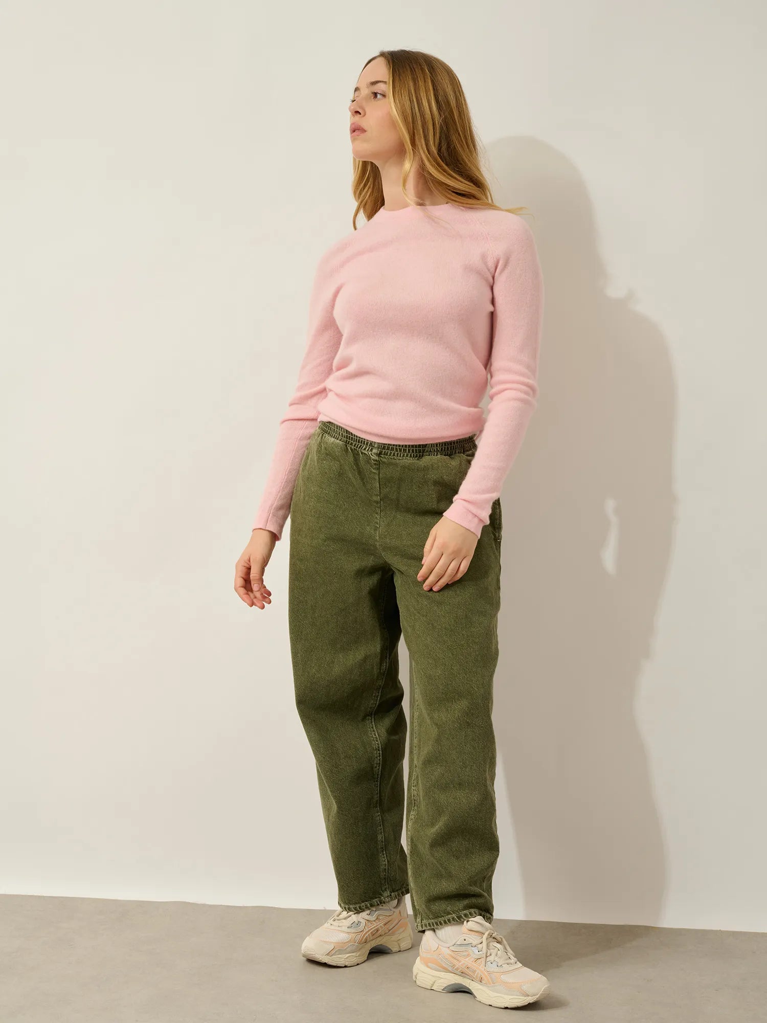 ECRIN Pullover Rundhalsausschnitt Ballettrosa