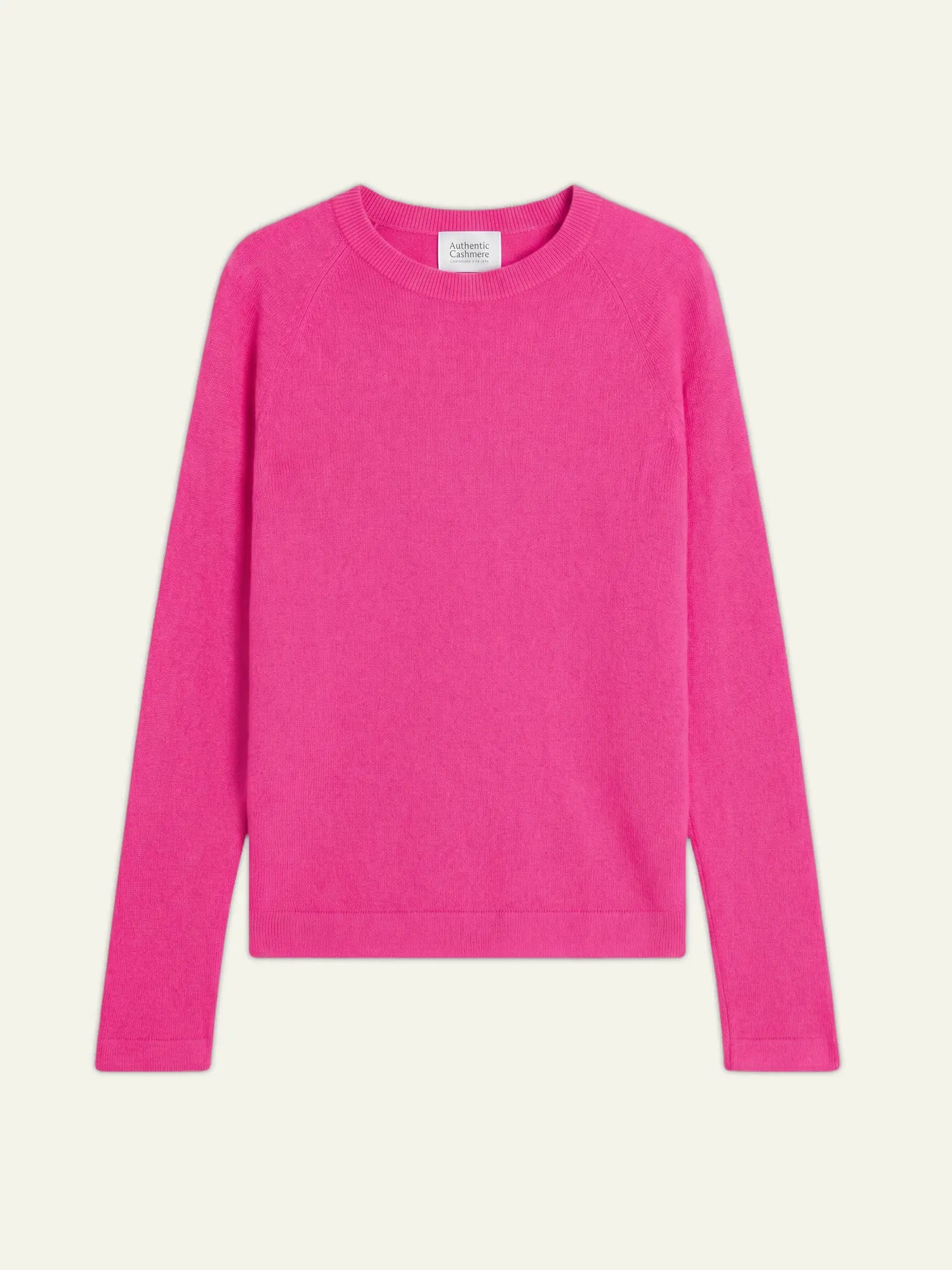 ECRIN Pullover Rundhalsausschnitt Neon-Flamingorosa