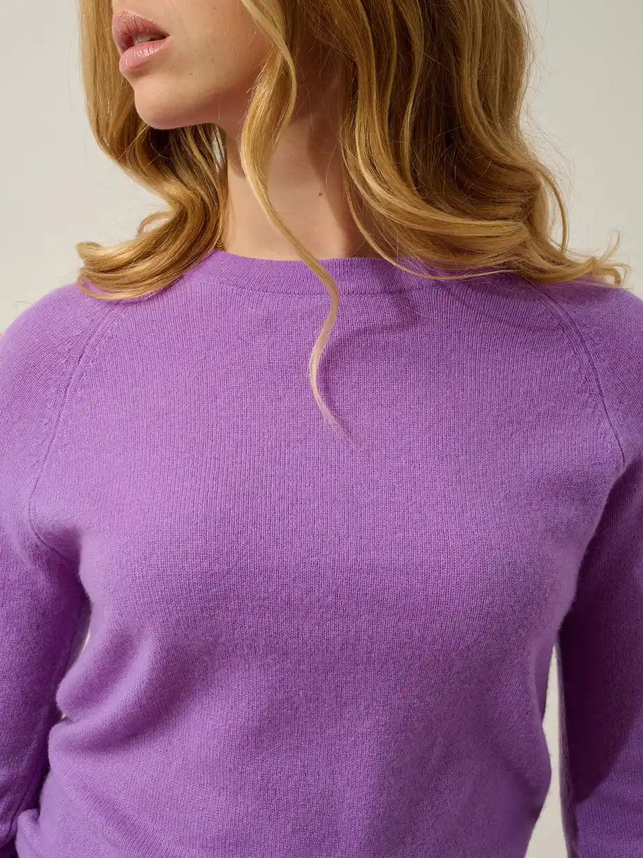 ECRIN Pullover Rundhalsausschnitt Flieder