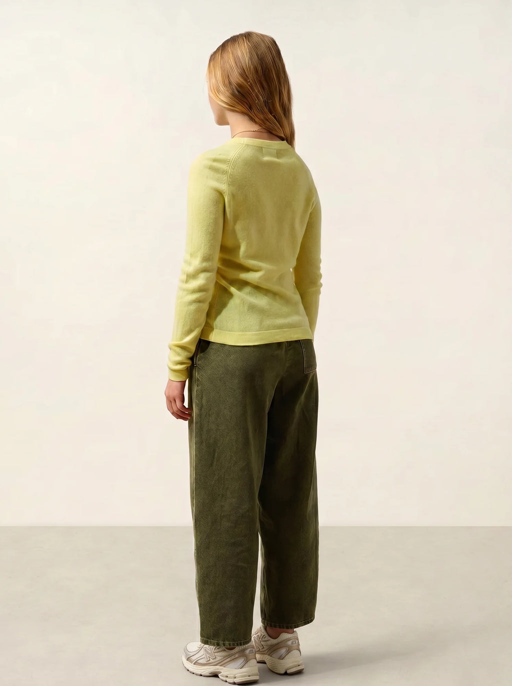 ECRIN pullover rundhalsausschnitt limonade neon
