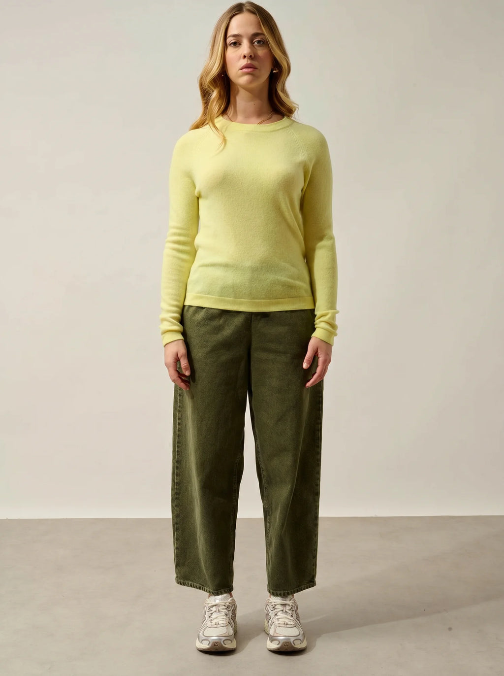 ECRIN pullover rundhalsausschnitt limonade neon