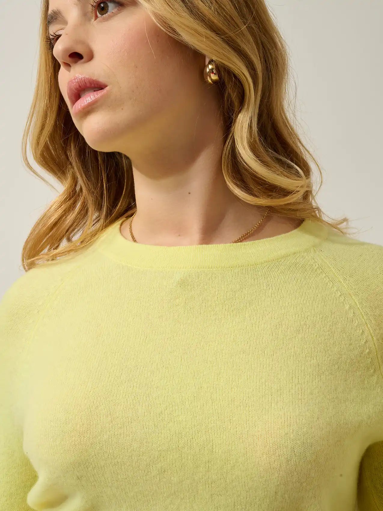 ECRIN pullover rundhalsausschnitt limonade neon