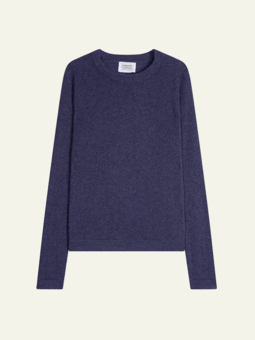 ECRIN Pullover Rundhalsausschnitt Violett Grau meliert