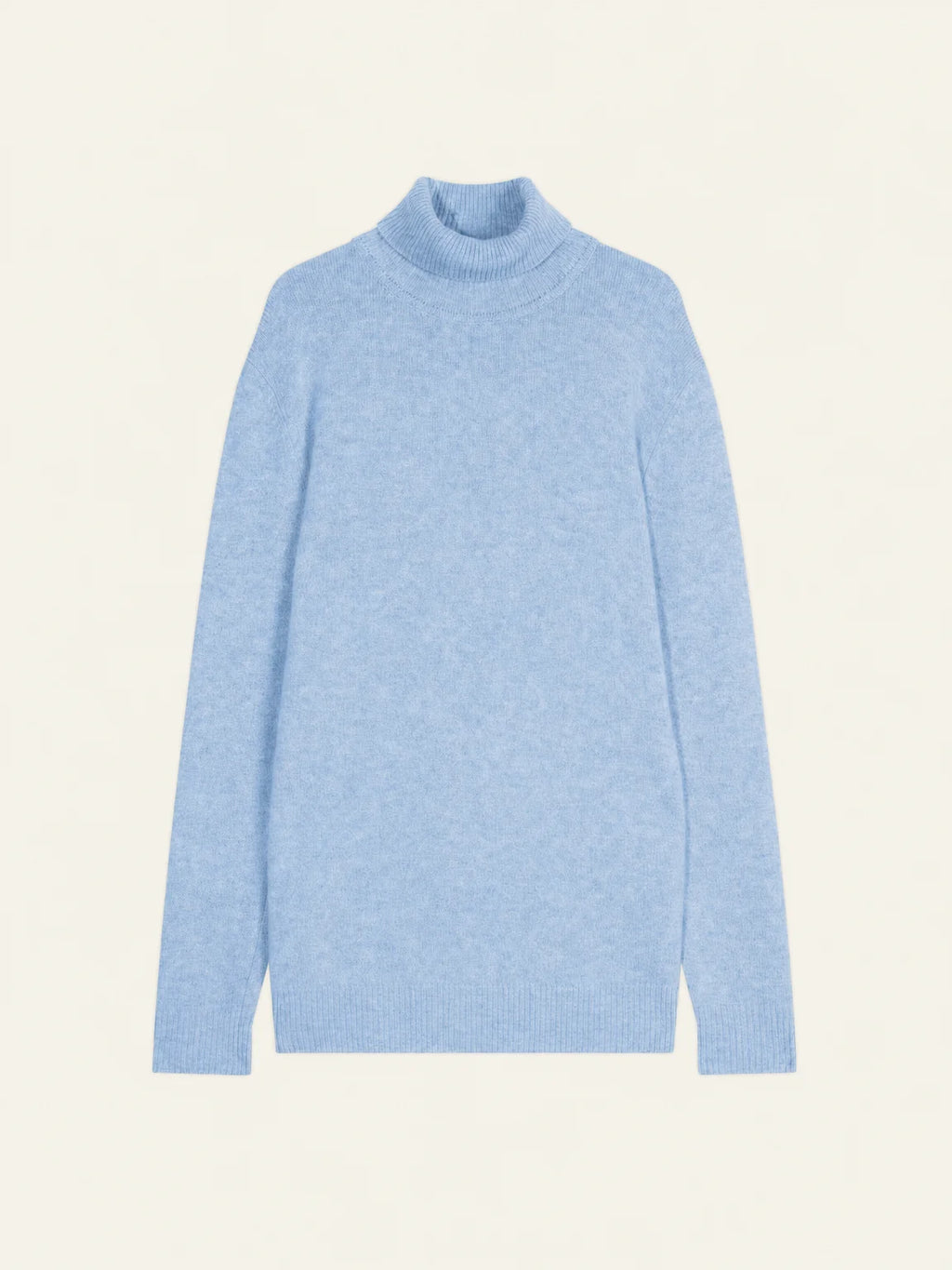 MARTIN sweater turtleneck 4 ply baby heather blue