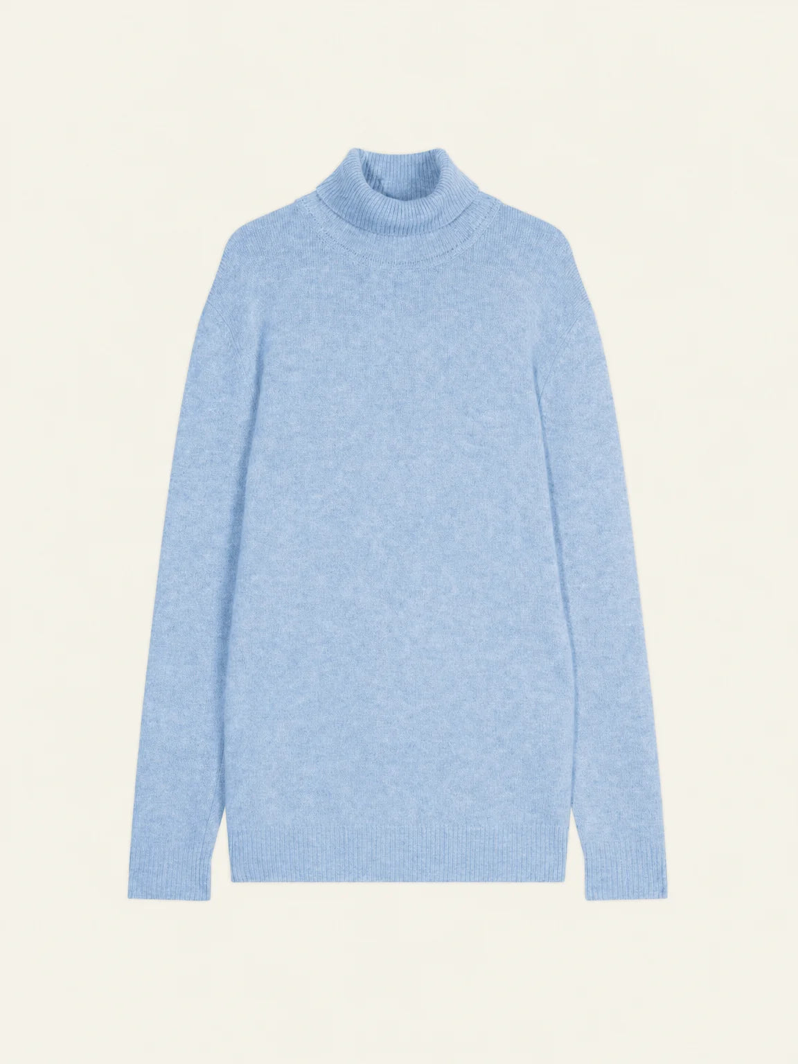 MARTIN sweater turtleneck 4 ply baby heather blue