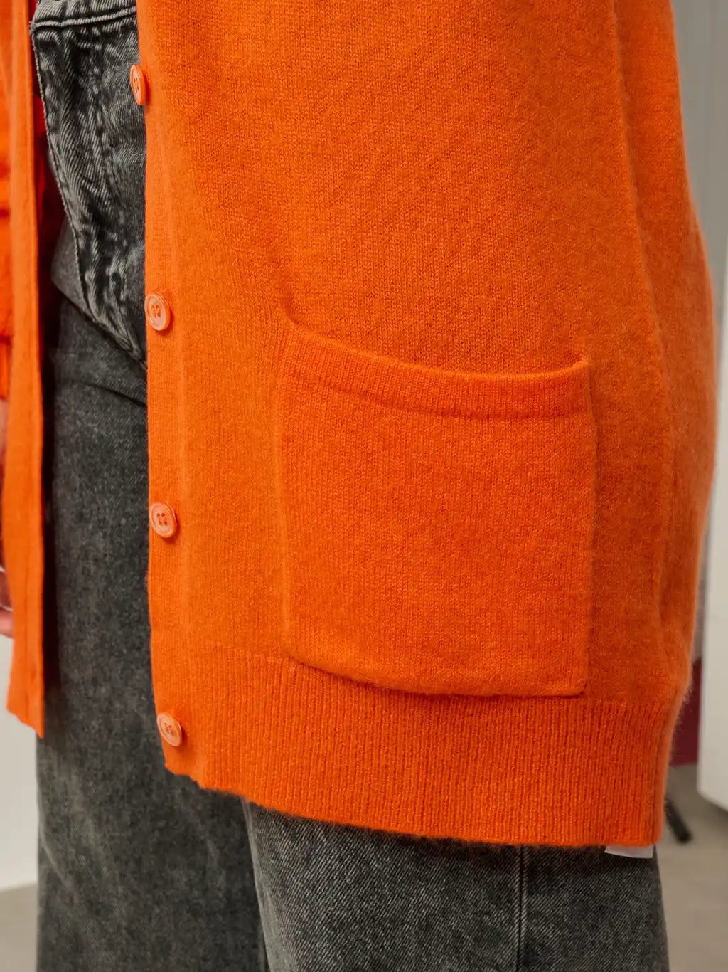 CIMET cardigan col V carotte