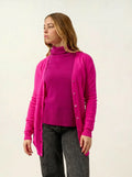 CIMET strickjacke v-ausschnitt magenta fuchsia
