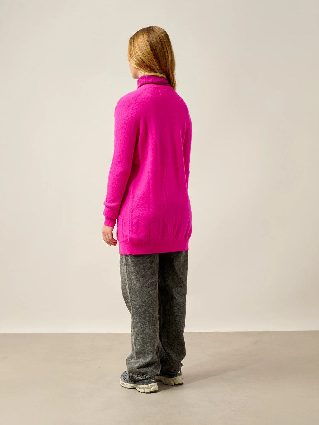 CIMET strickjacke v-ausschnitt magenta fuchsia