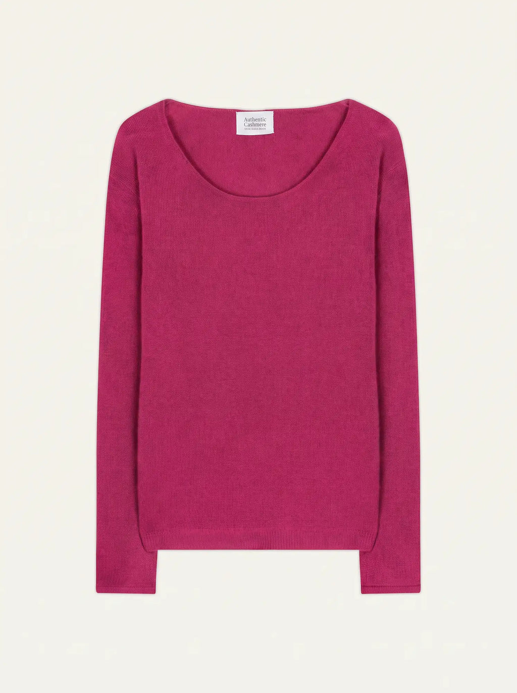 LANFON sweater crew neck magenta red
