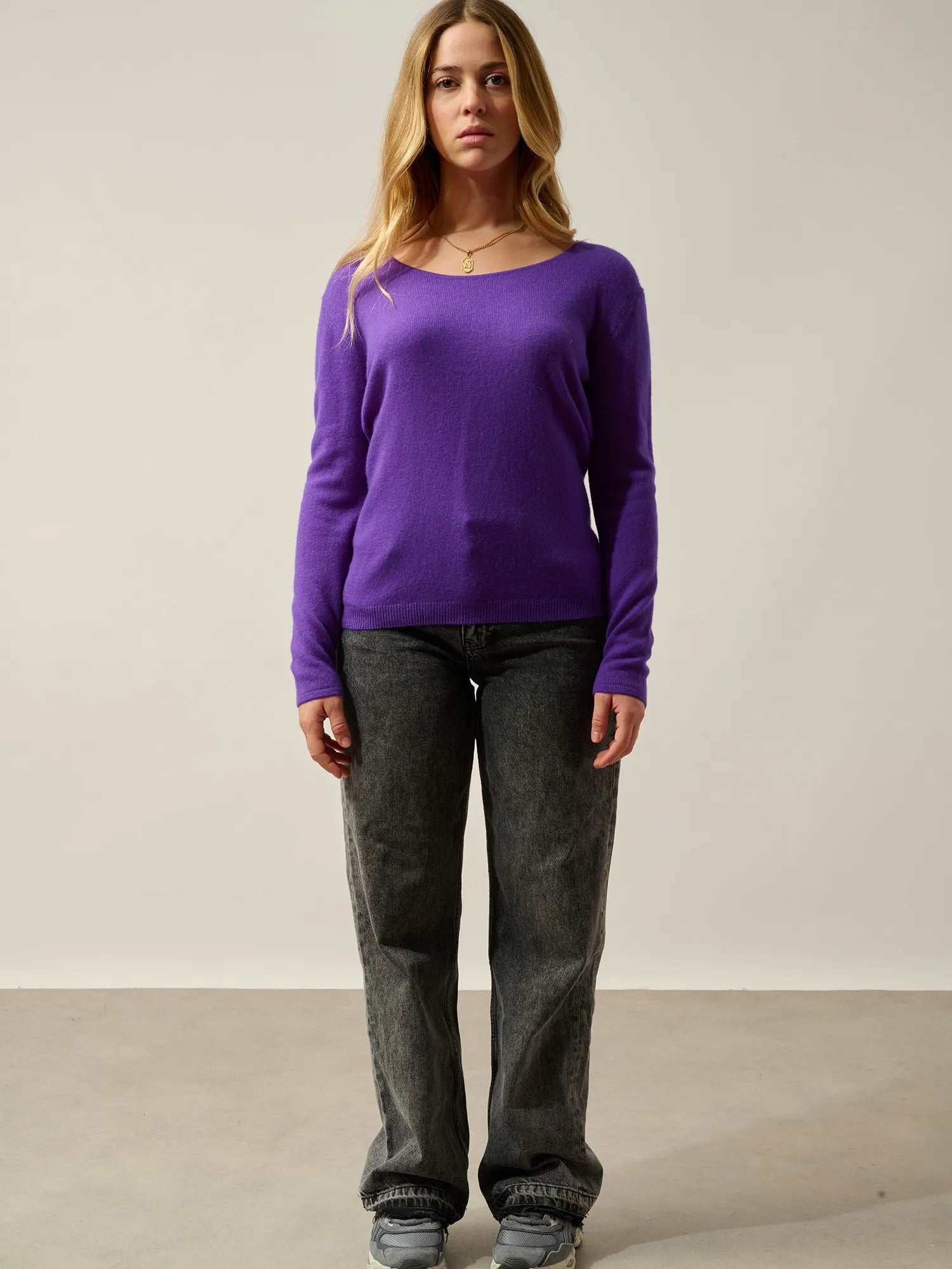LANFON sweater crew neck ultra violet