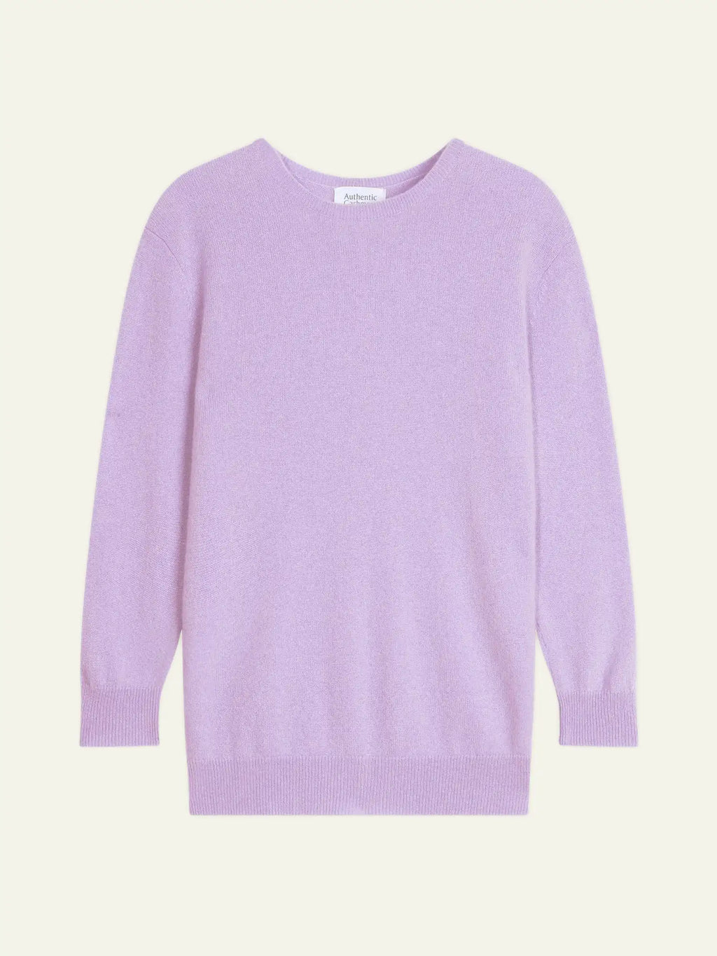 ESTARIS Sweater Crew Neck Buttoned Back Marshmallow