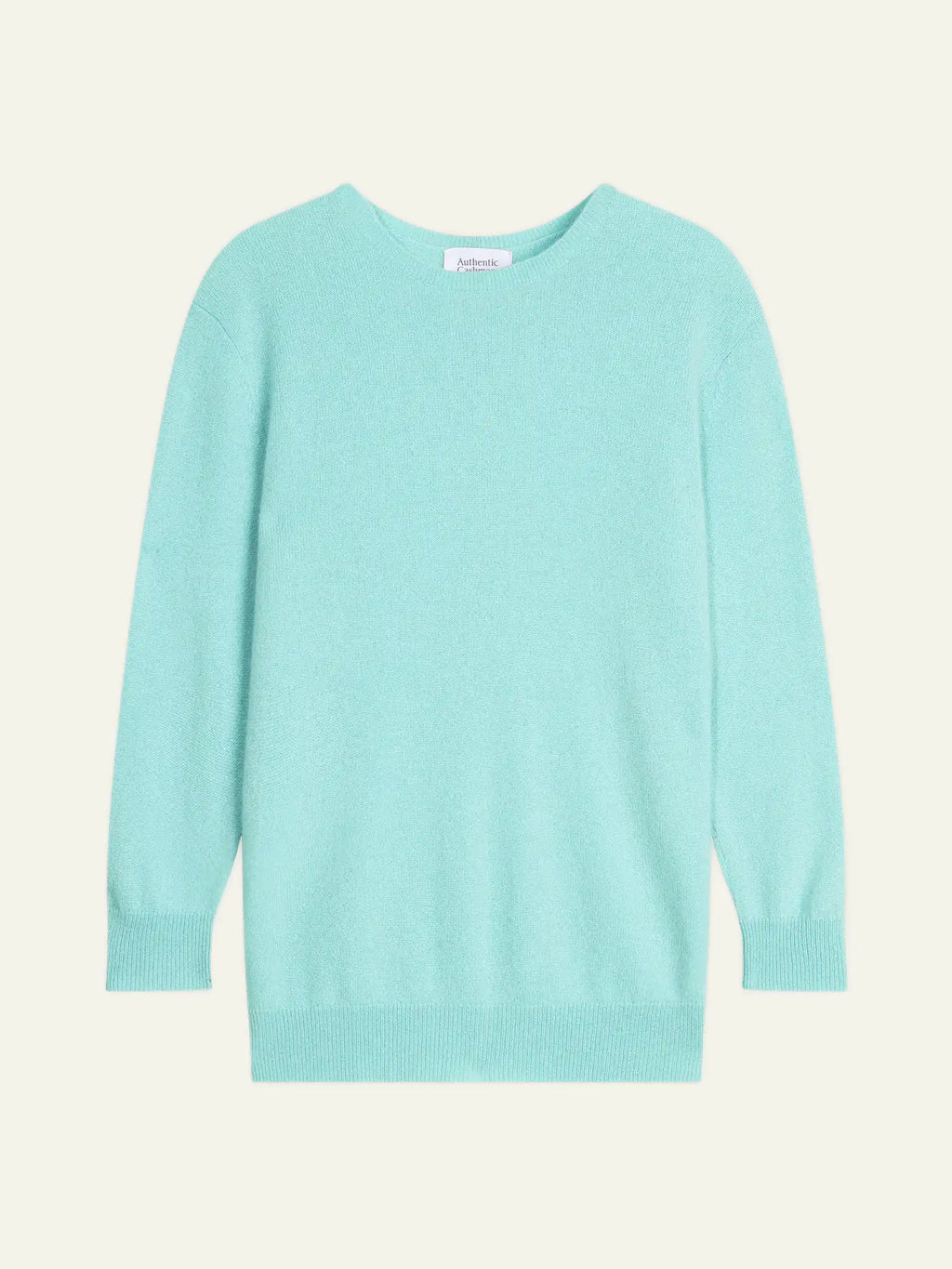 ESTARIS Sweater Crew Neck Buttoned Back Opaline Green