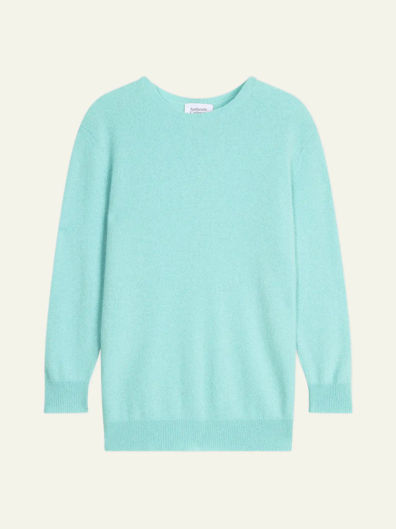 ESTARIS Sweater Crew Neck Buttoned Back Opaline Green