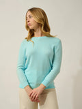 ESTARIS Sweater Crew Neck Buttoned Back Opaline Green