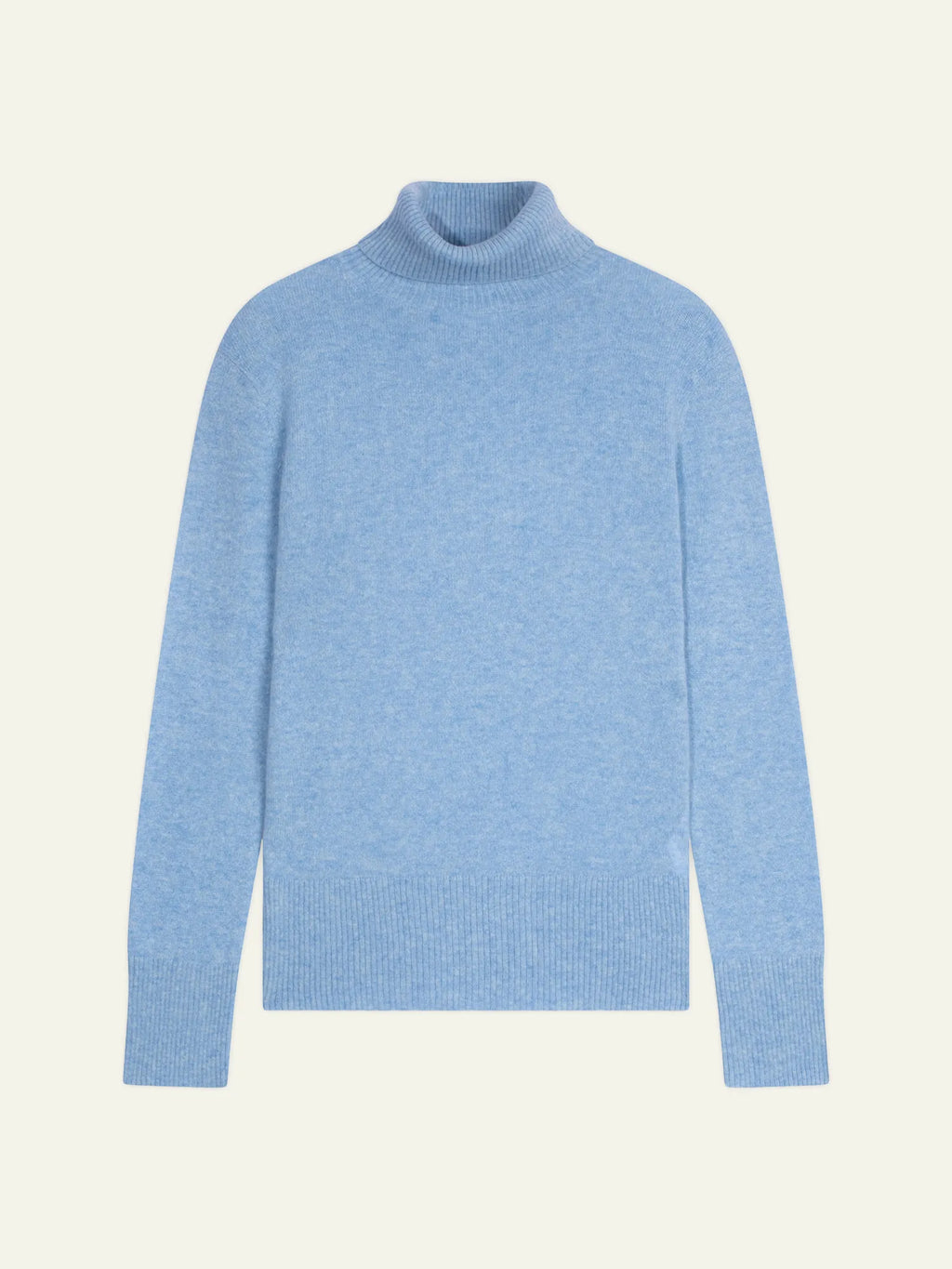 FORNET Pullover Rollkragen Babyblau meliert