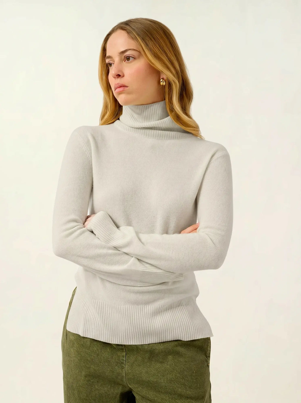 FORNET pull col roulé eau