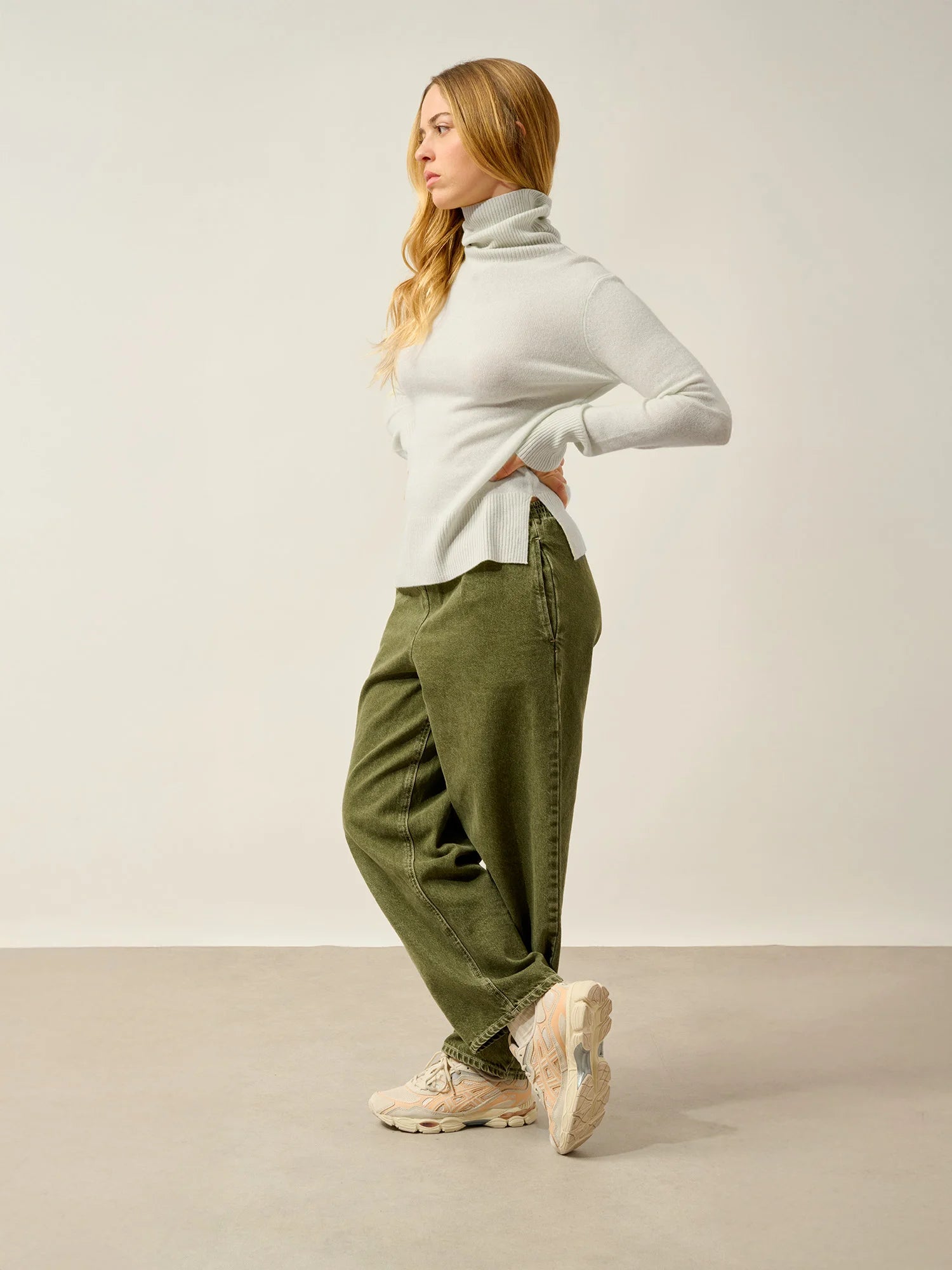 FORNET pull col roulé eau