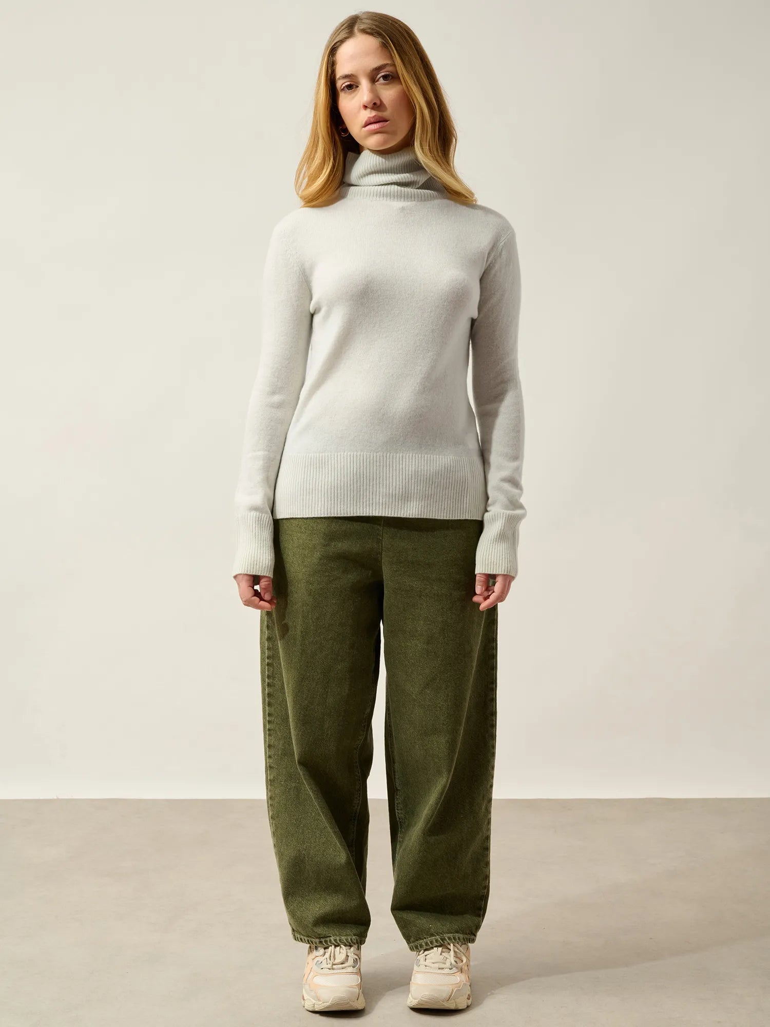 FORNET pull col roulé eau