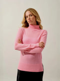 FORNET Pullover Rollkragen Rosa Bonbon