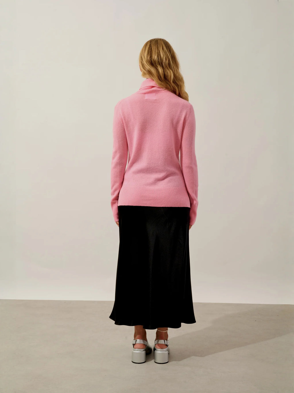 FORNET Pullover Rollkragen Rosa Bonbon