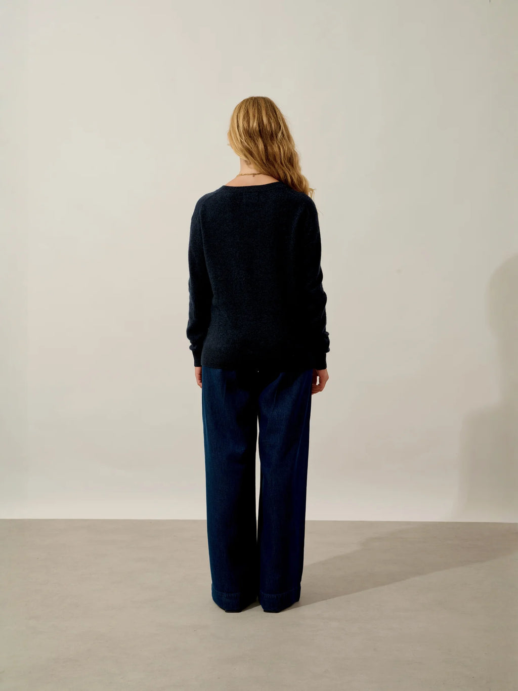 GARDORIA pullover v-ausschnitt caviar