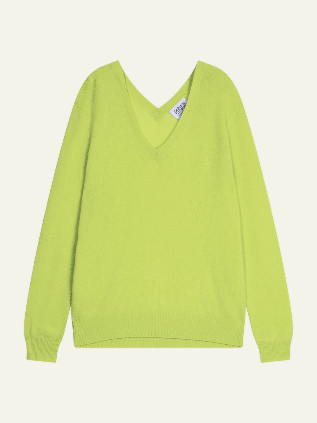 GIEGN Pullover V-Ausschnitt vorne und hinten Zitrus