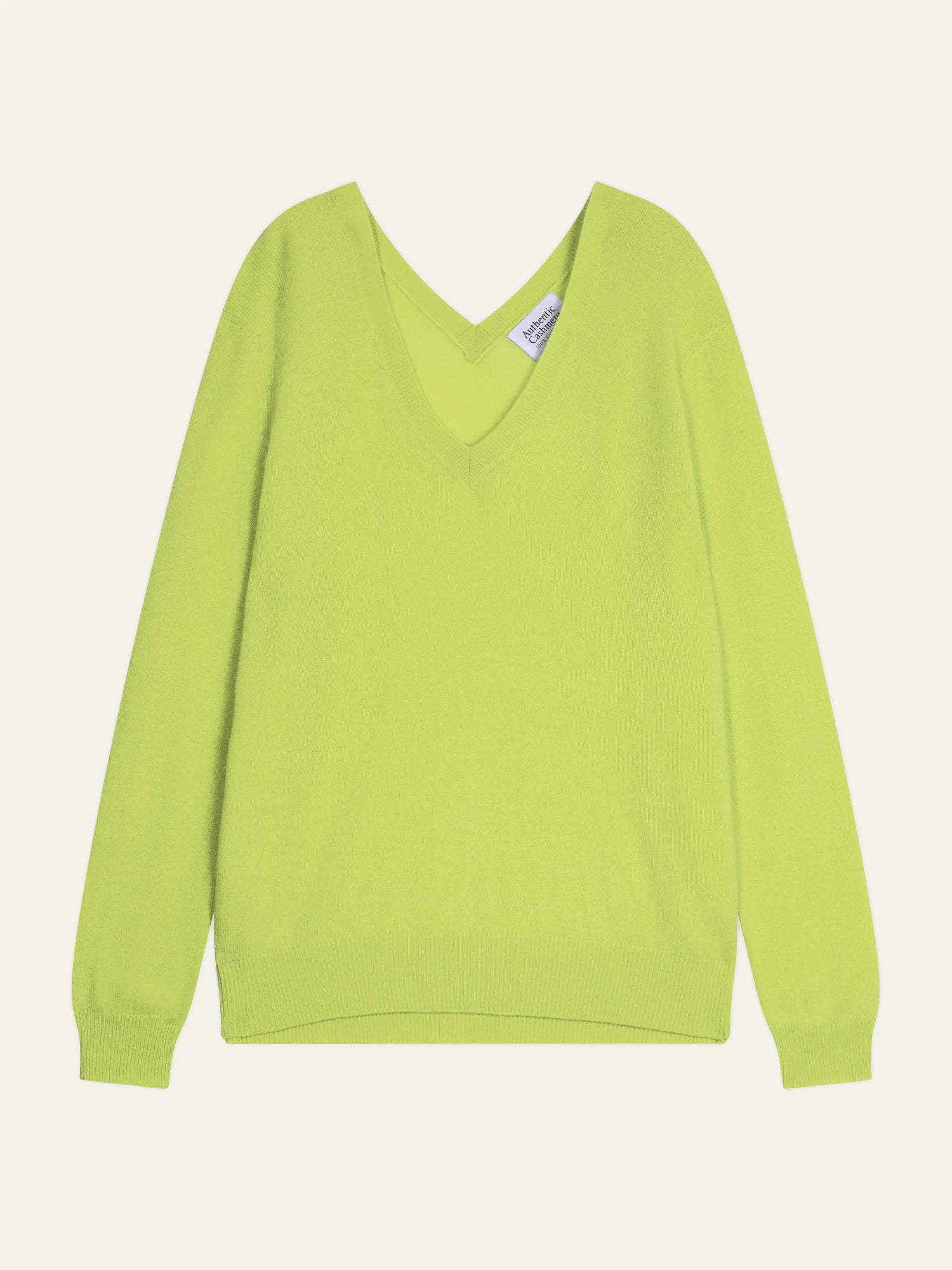GIEGN Pullover V-Ausschnitt vorne und hinten Zitrus