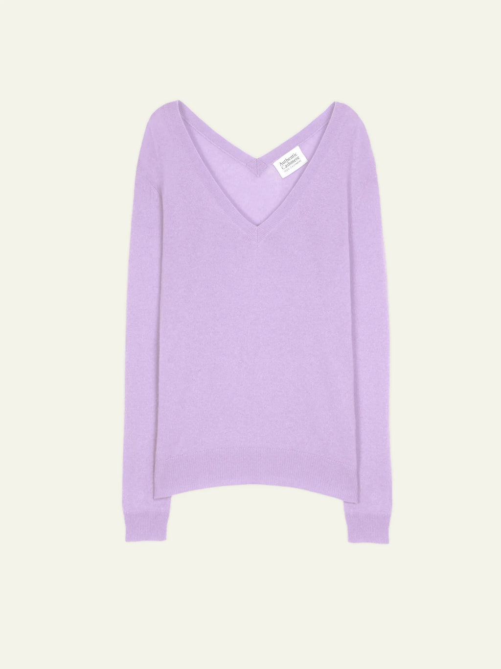 GIEGN pullover v-ausschnitt vorne und hinten guimauve