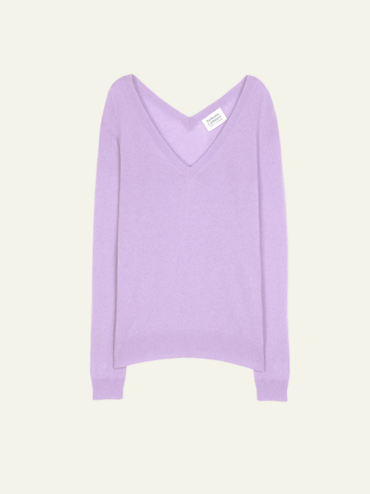 GIEGN pullover v-ausschnitt vorne und hinten guimauve