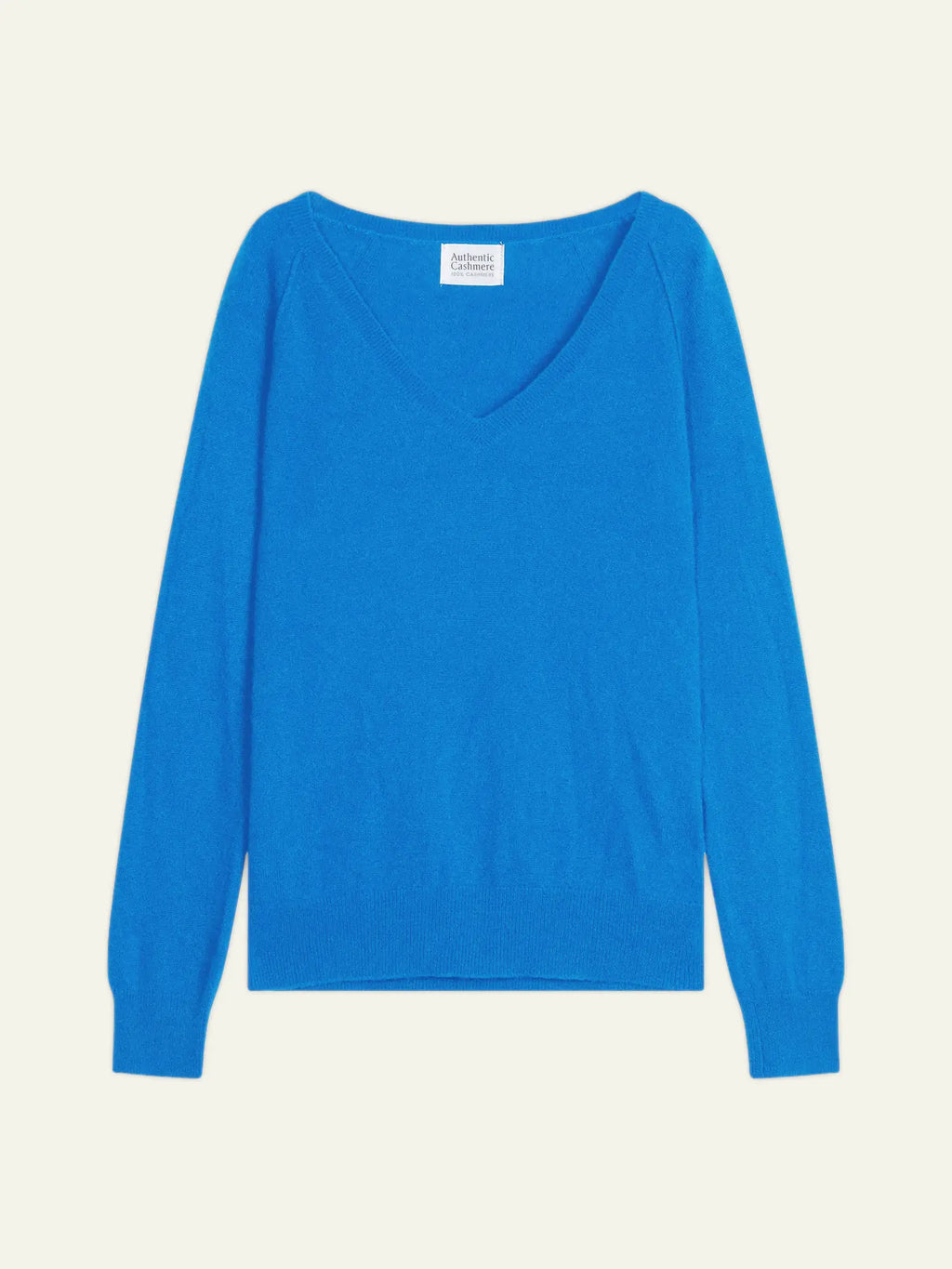 GIUSALET Pullover V-Ausschnitt Himmelblau