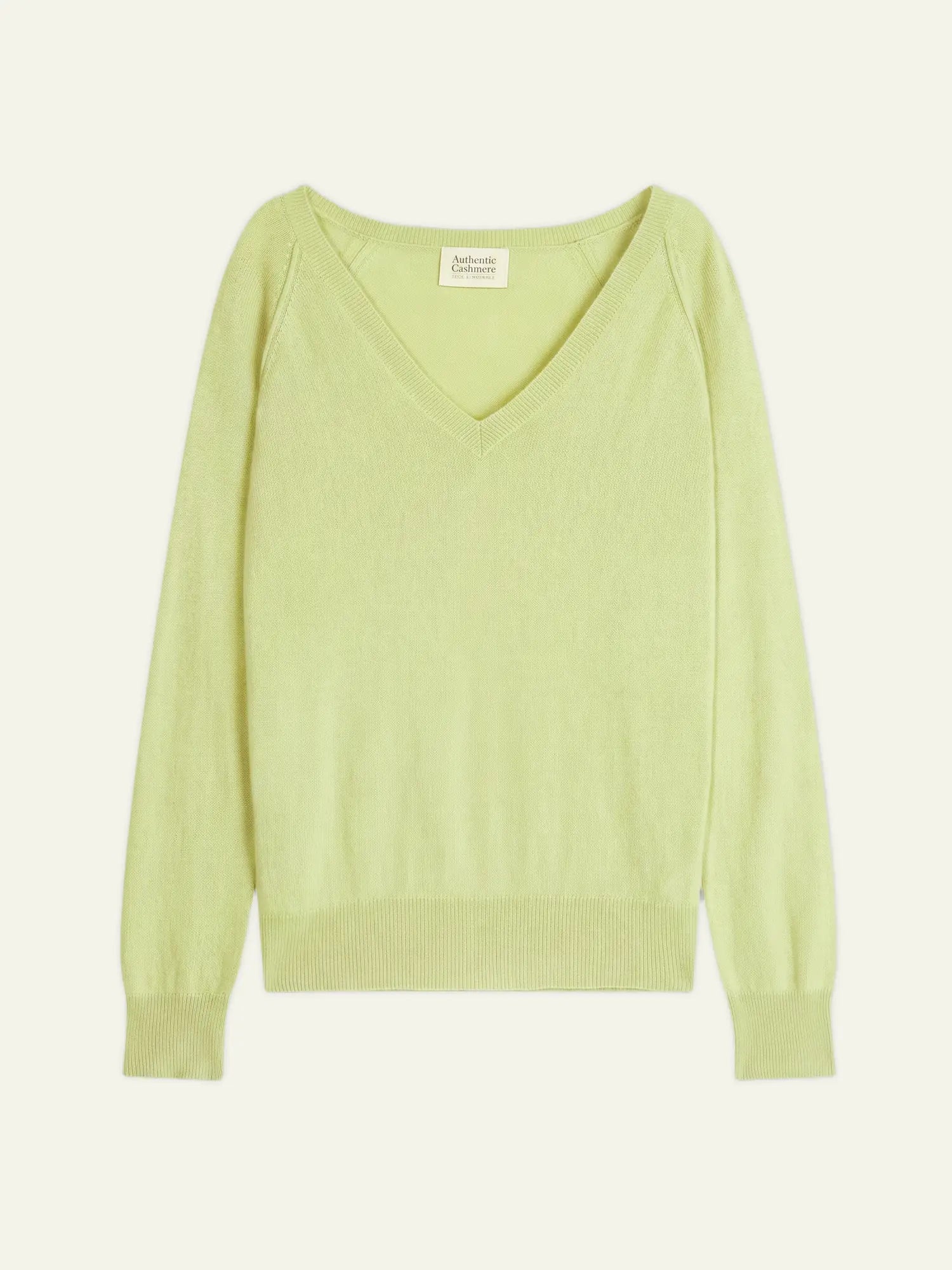 GIUSALET sweater v-neck lime