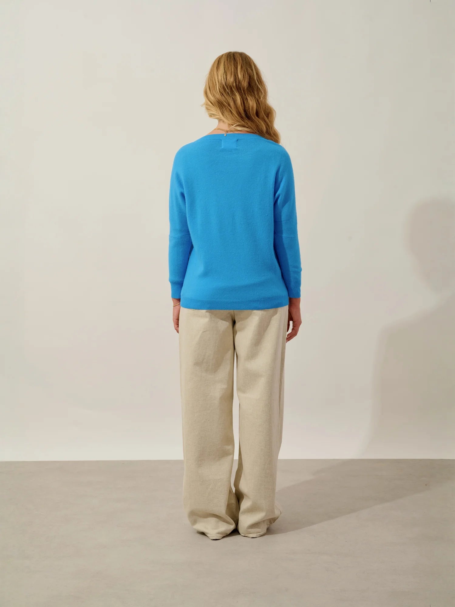 GOLÉON sweater batwing celestial blue