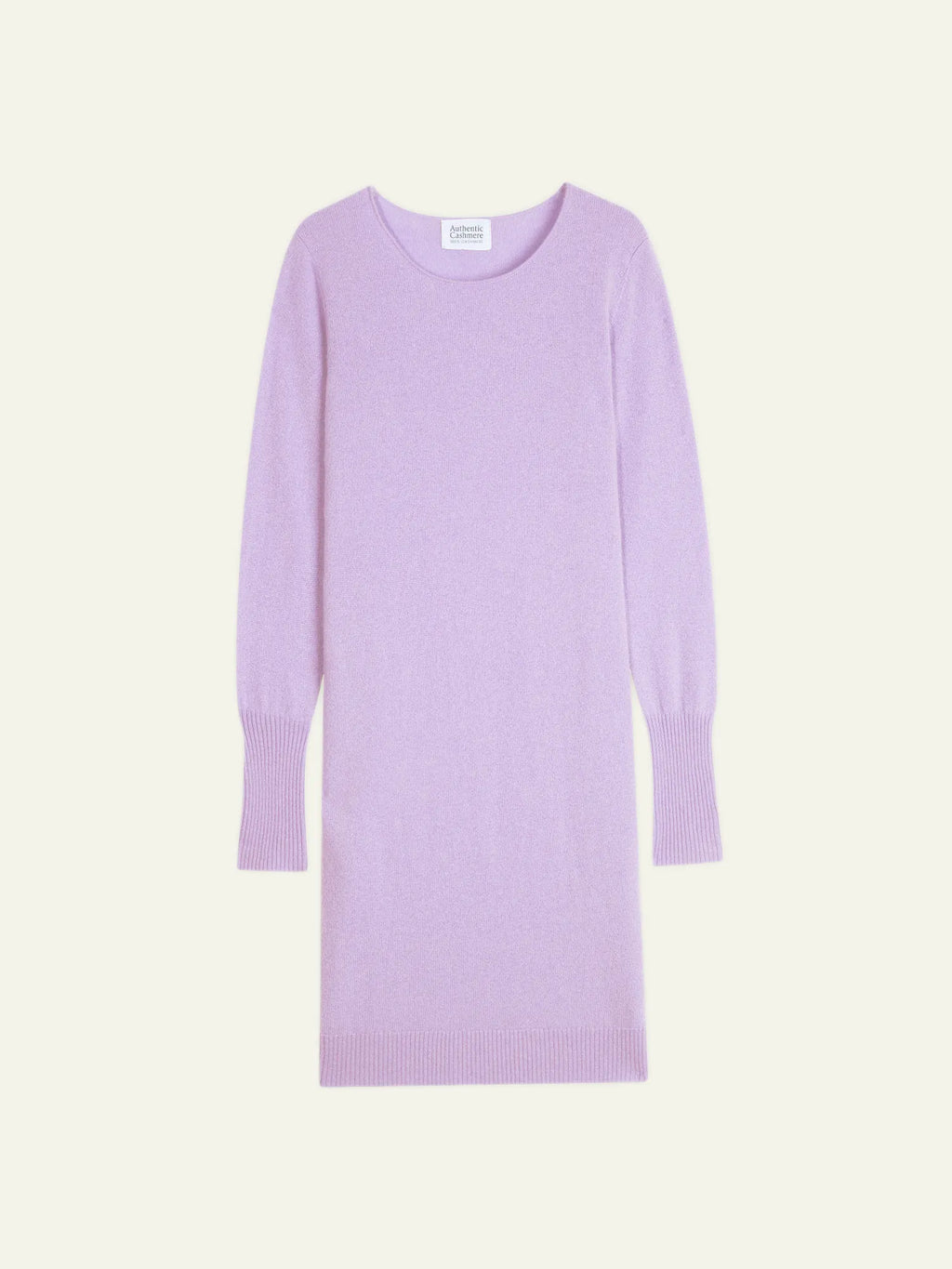 ARMET kleid rundhalsausschnitt guimauve