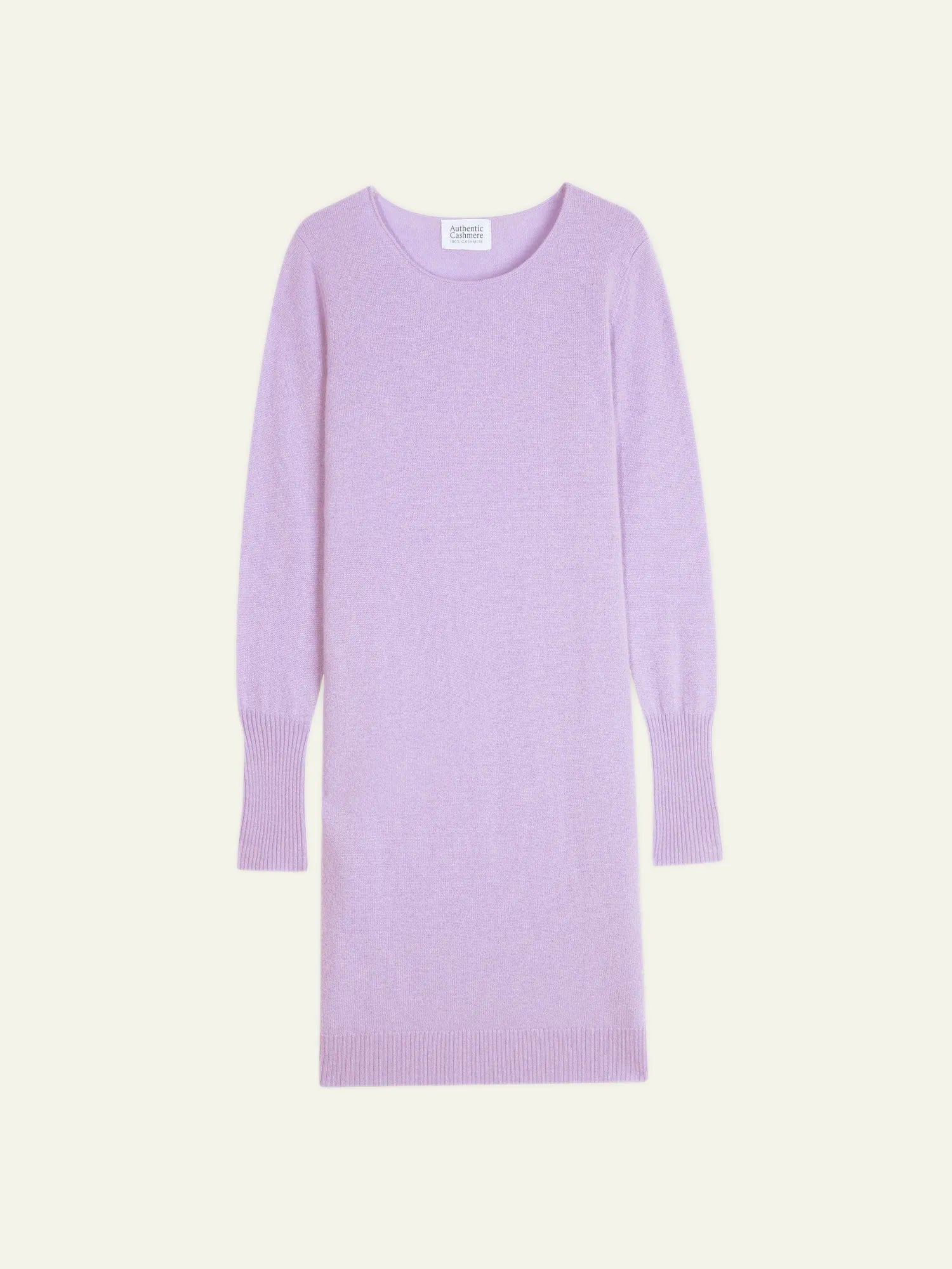 ARMET kleid rundhalsausschnitt guimauve