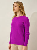 DARIA pullover rundhalsausschnitt hibiscus