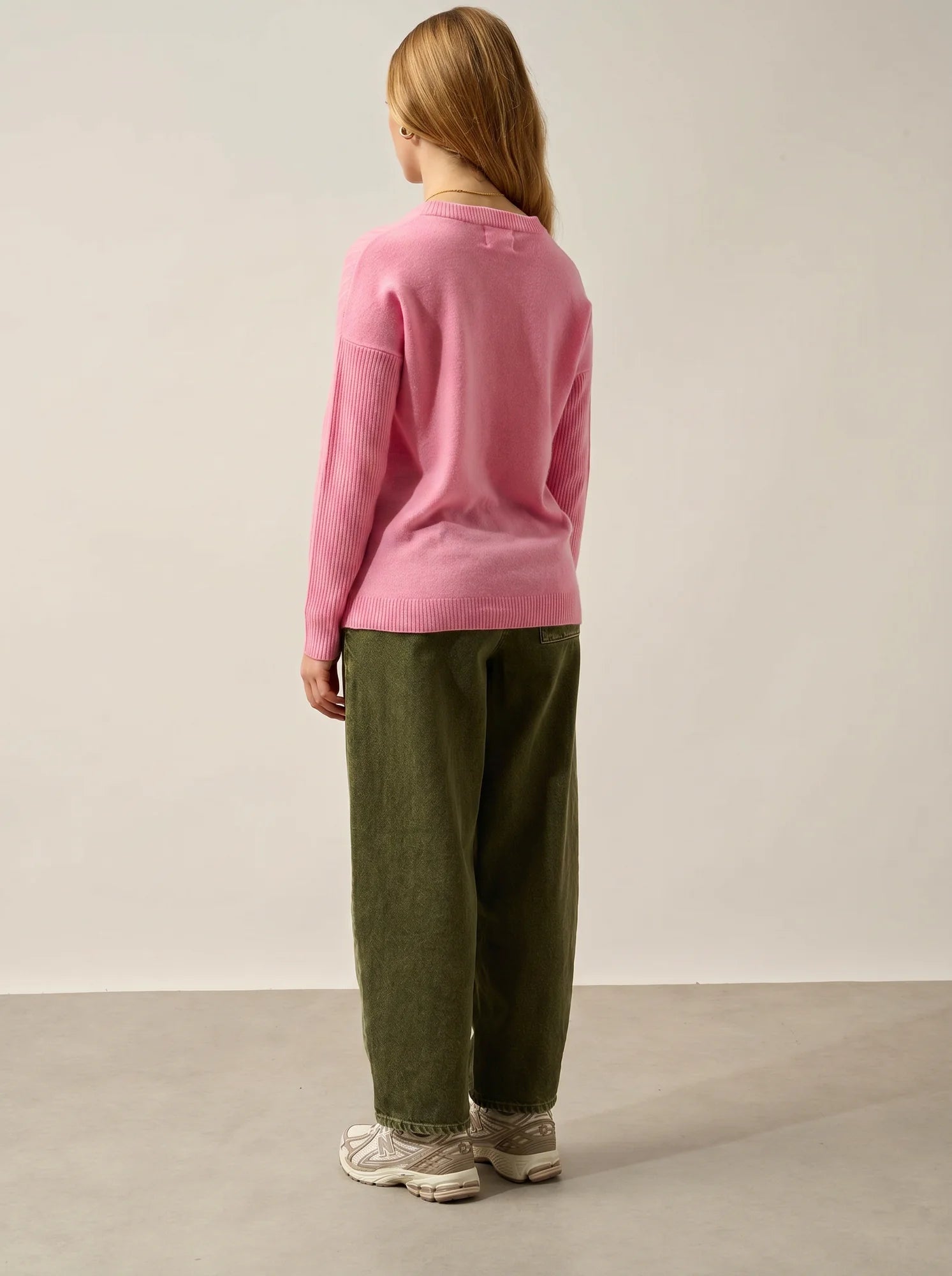 DARIA Pullover Rundhalsausschnitt Rosa Bonbon