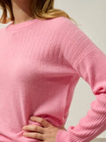 DARIA Pullover Rundhalsausschnitt Rosa Bonbon