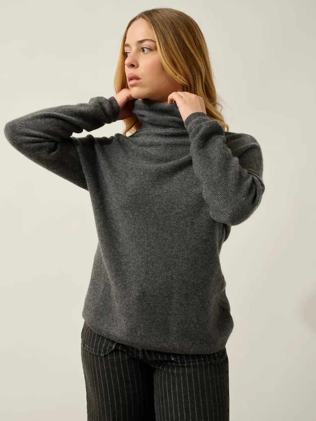 COLLIN Sweater Turtleneck Heather Charcoal