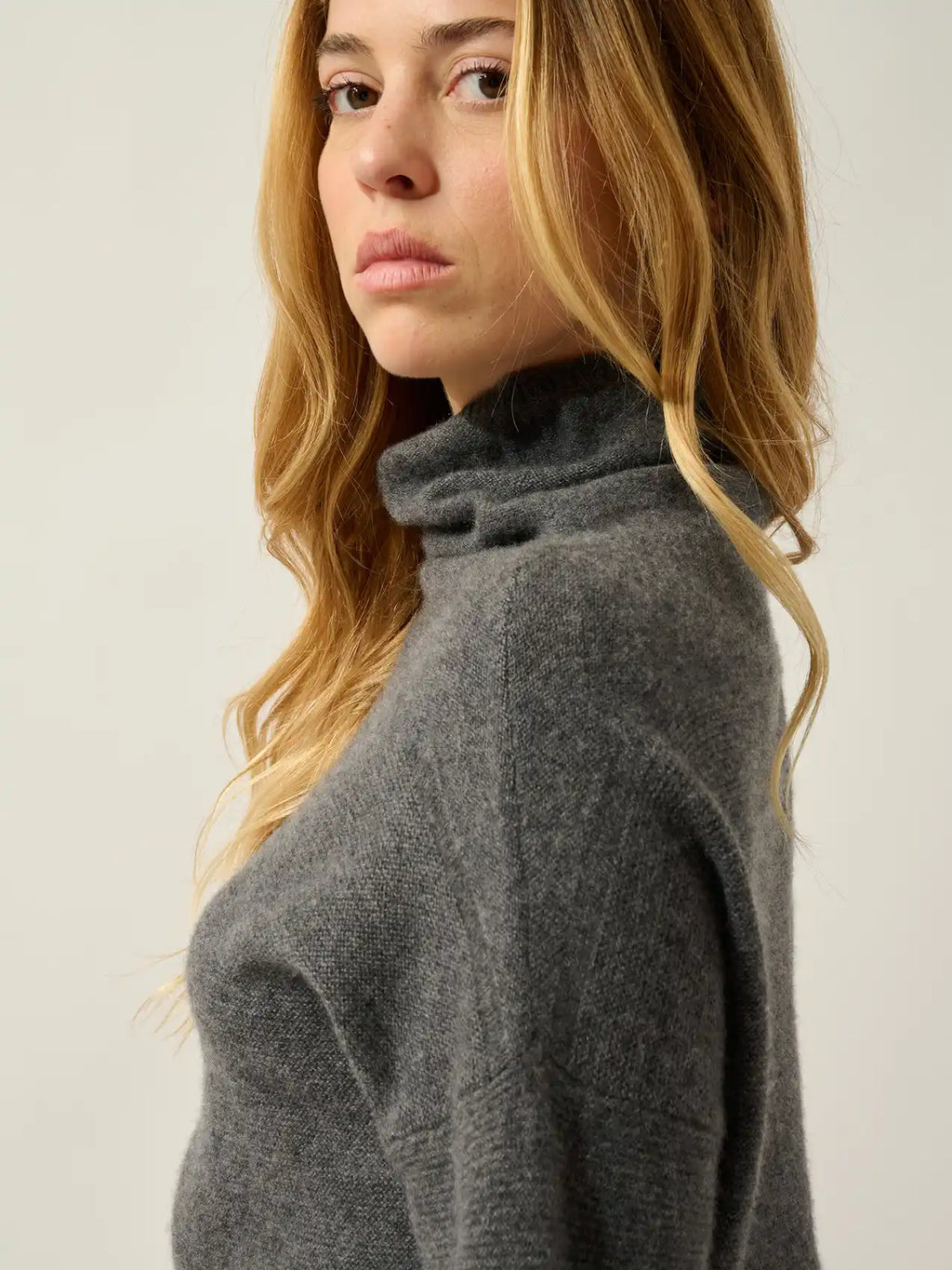 COLLIN Sweater Turtleneck Heather Charcoal