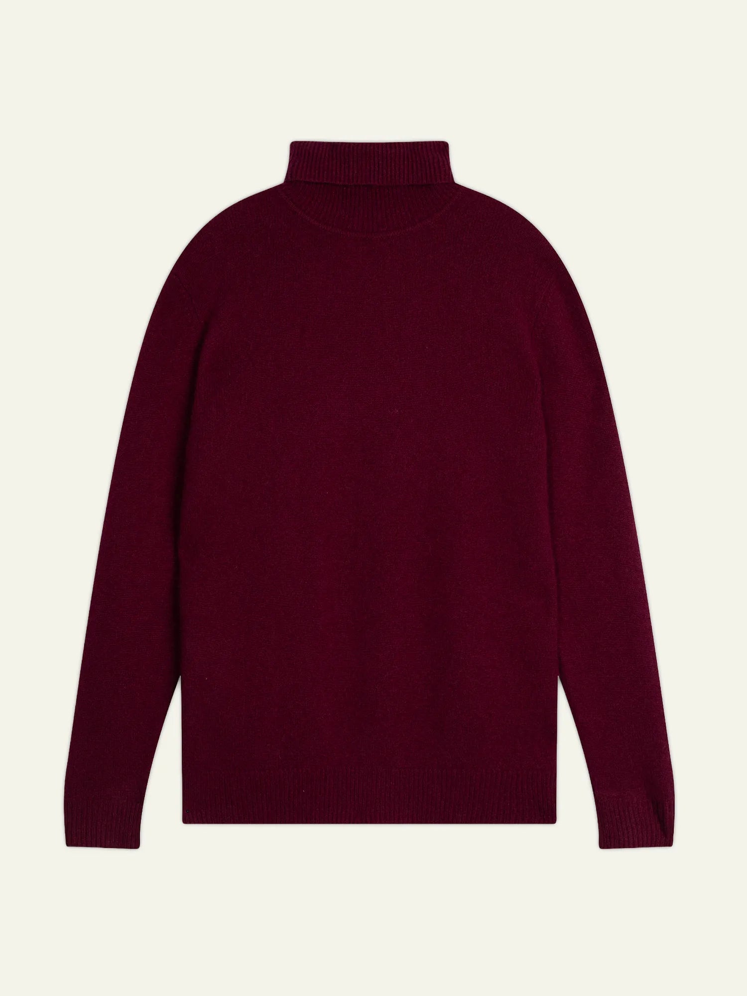 MARTIN pullover rollkragen 4-fädig bordeaux