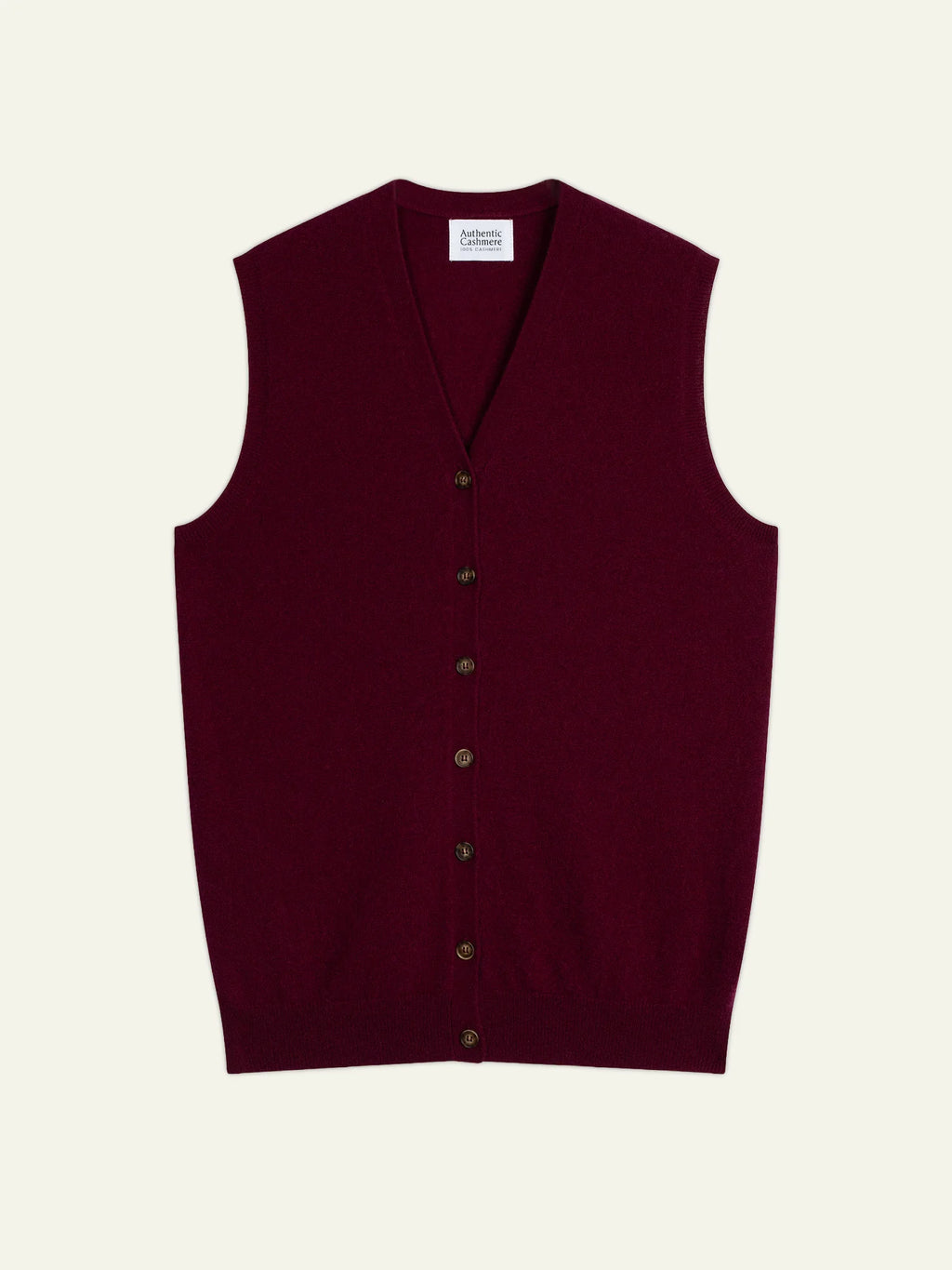 HUGO cardigan v-neck sleeveless burgundy
