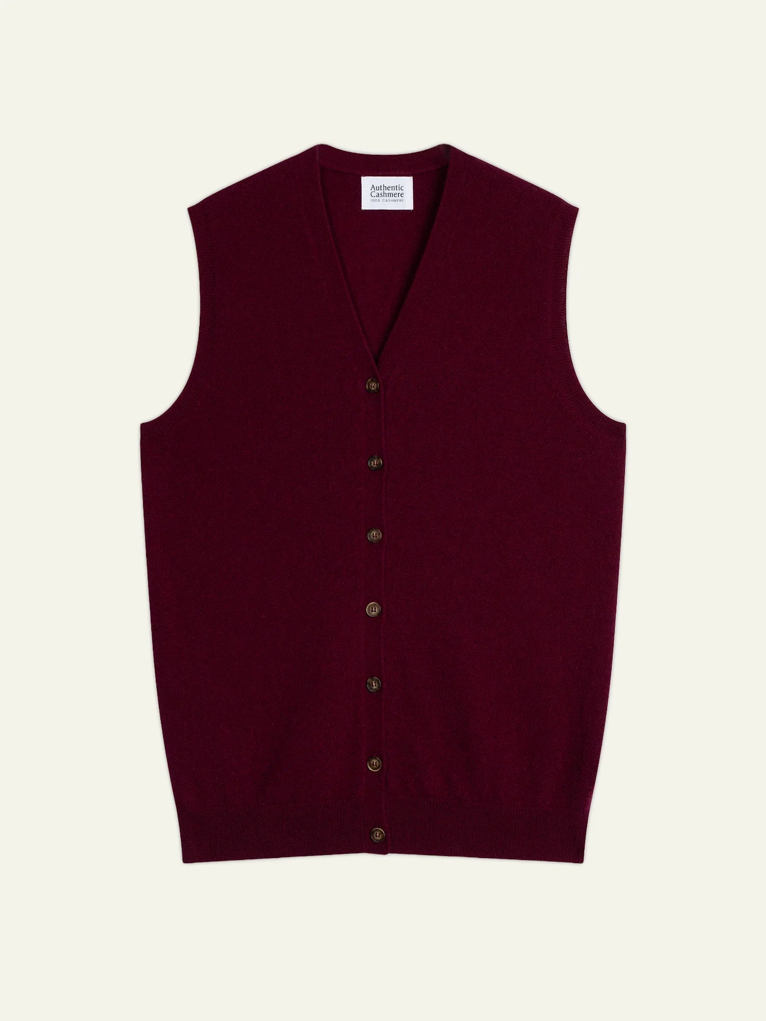 HUGO cardigan v-neck sleeveless burgundy