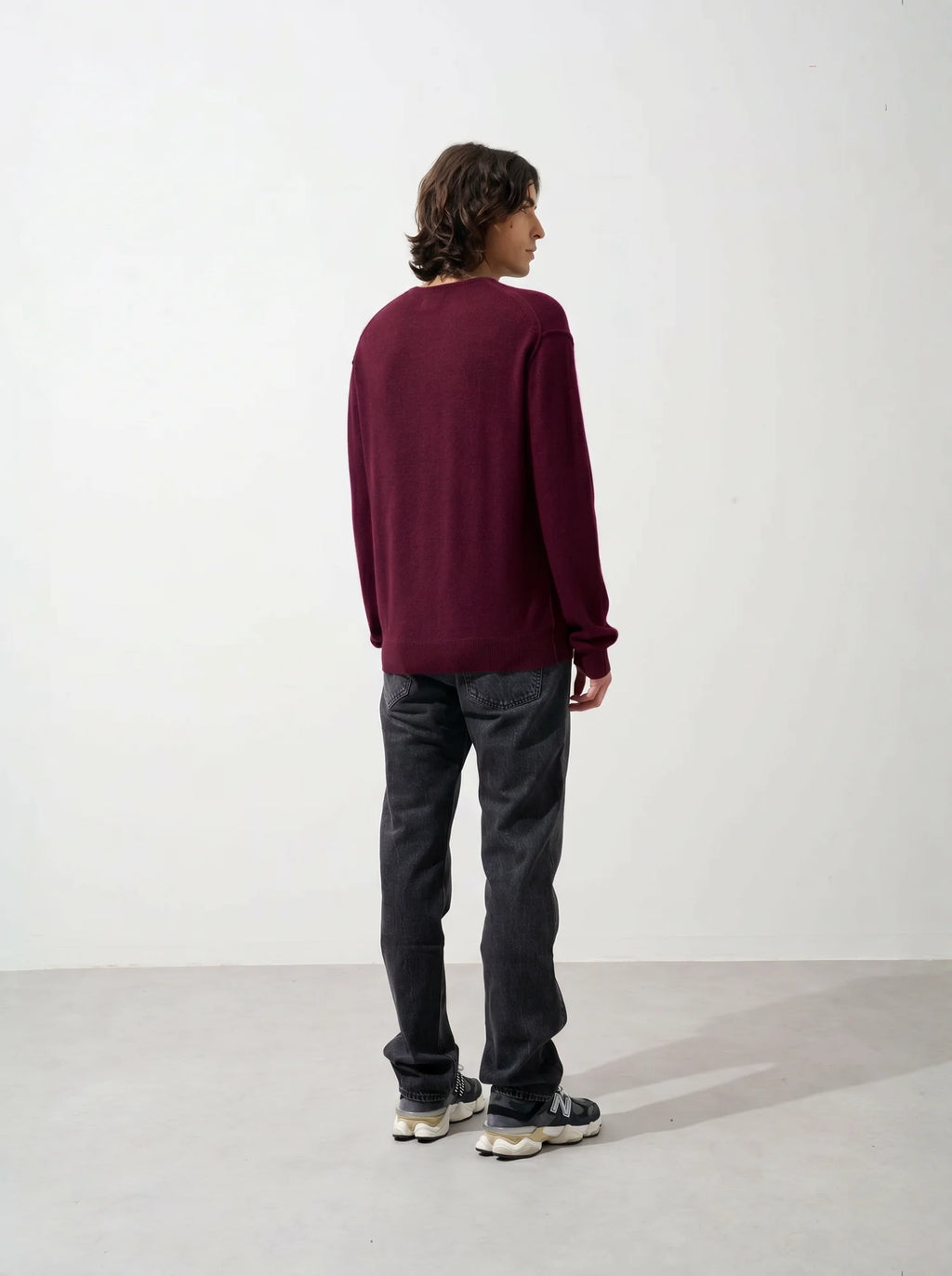 NOLAN pullover rundhalsausschnitt bordeaux