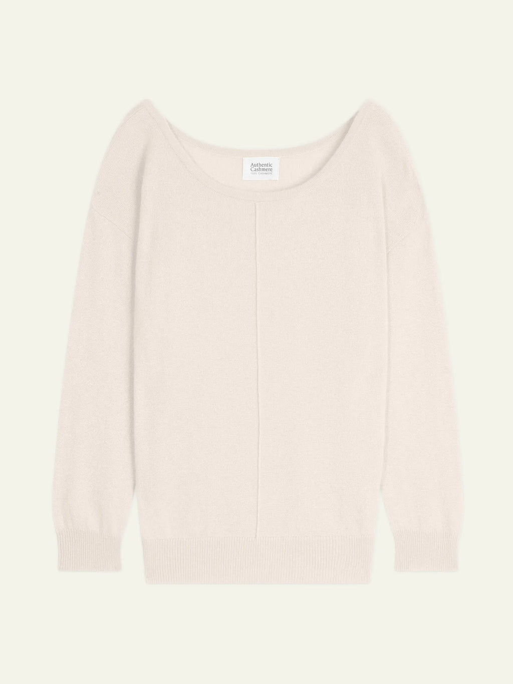 FARAUT Pullover U-Boot-Ausschnitt Elfenbein